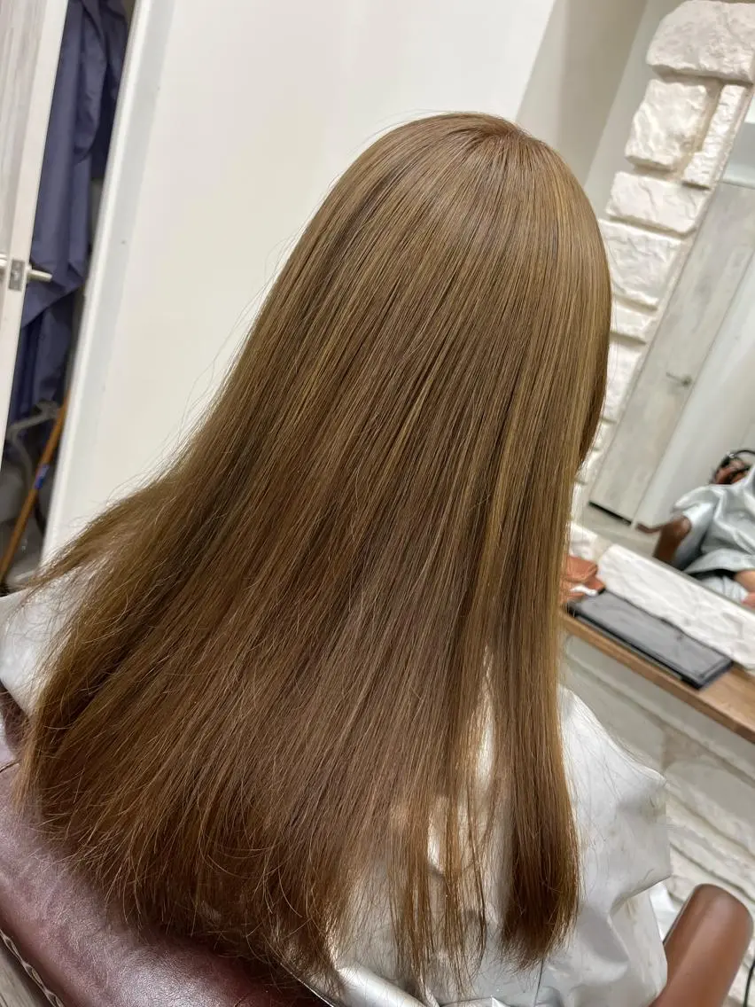 ロング カラー カット ヘアカラー トリートメント Sherry大国町 HIKARUのヘアスタイル