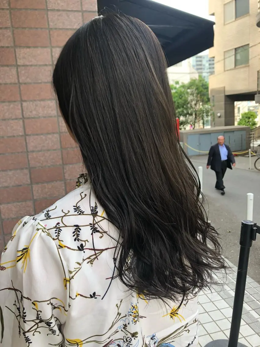 ロング ヘアカラー トリートメント 縮毛矯正の達人 ☆　松本のヘアスタイル