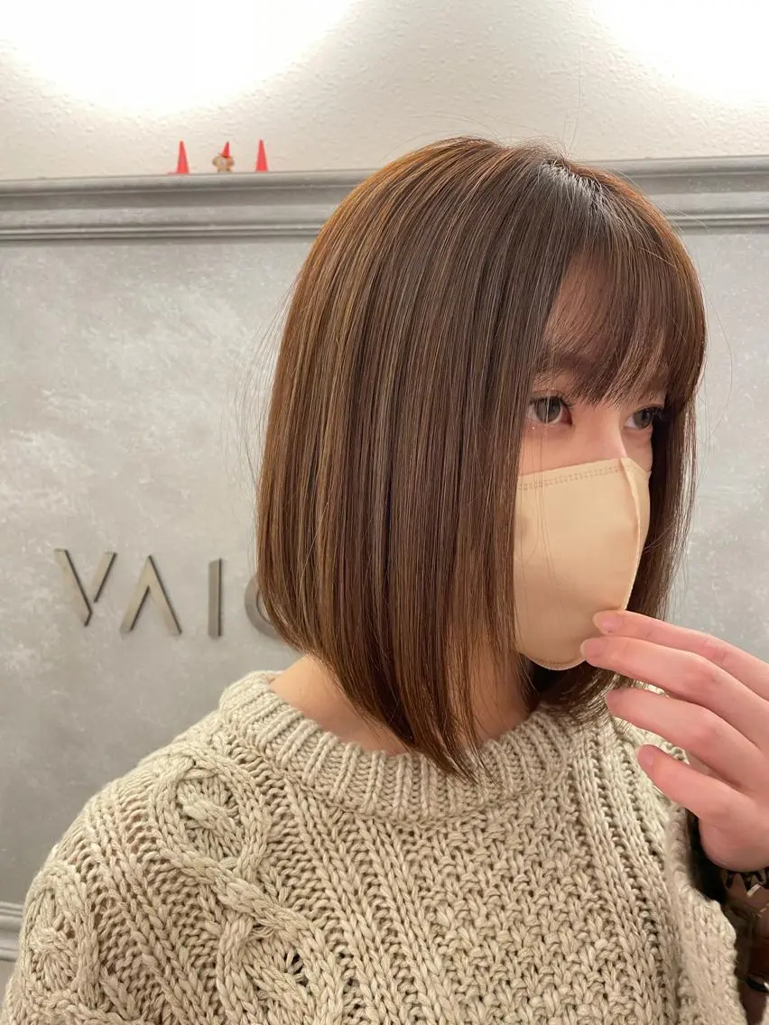 ミディアム カラー 新宿ブリーチ カラー美容師YUGOのヘアスタイル