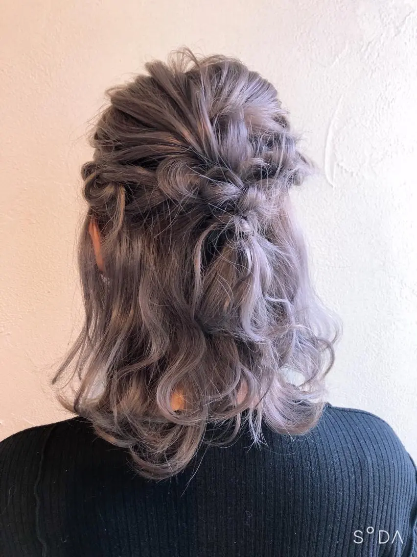 ミディアム ヘアアレンジ レイヤー/透明感カラ ー🦋ミネ(mineのその他イメージ