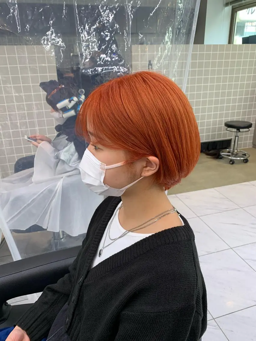 セミロング カラー ヘアアレンジ 🩵 JURI🩵のヘアスタイル
