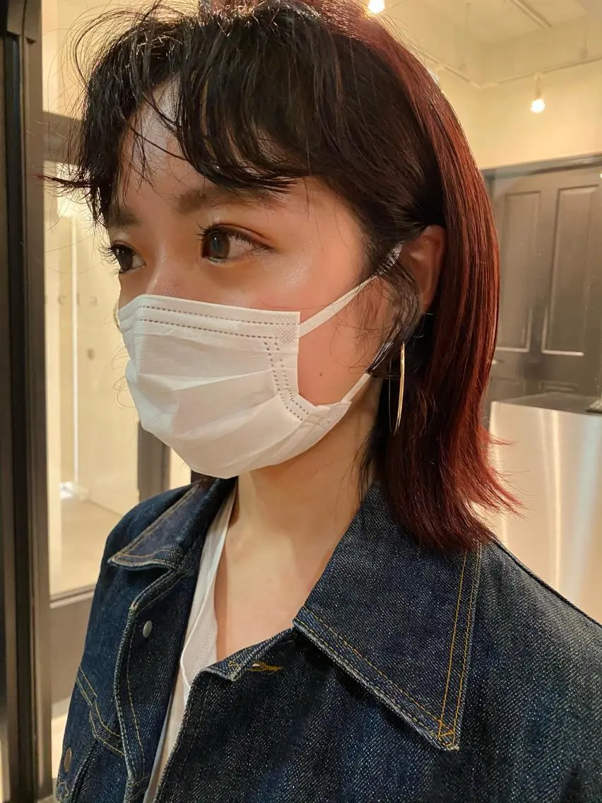 ショート カラー ボルドーカラー Tomoka🐶🌟 似合わせカット✂︎のヘアスタイル