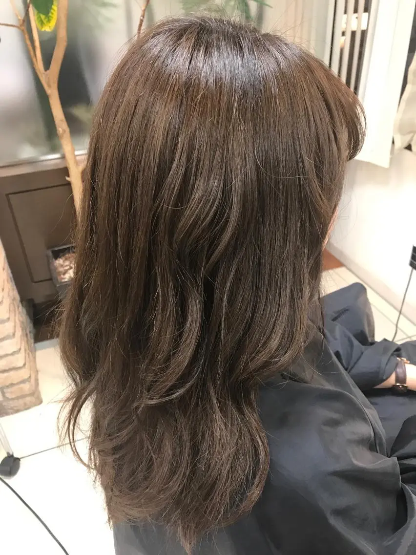 ロング カラー ヘアカラー 馴染ませNo.1🧃 エクステ・アレンジのヘアスタイル