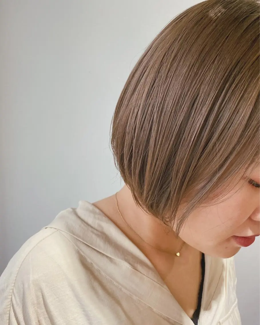 ミディアム カラー ヘアアレンジ ヘアカラー トリートメント lani ブリーチ /ダブルカラーのヘアスタイル