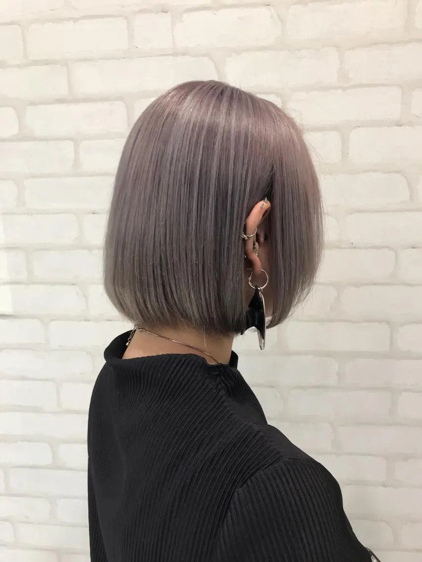 ショート カラー ピンクカラー カット ヘアカラー 中川 拓弥のヘアスタイル