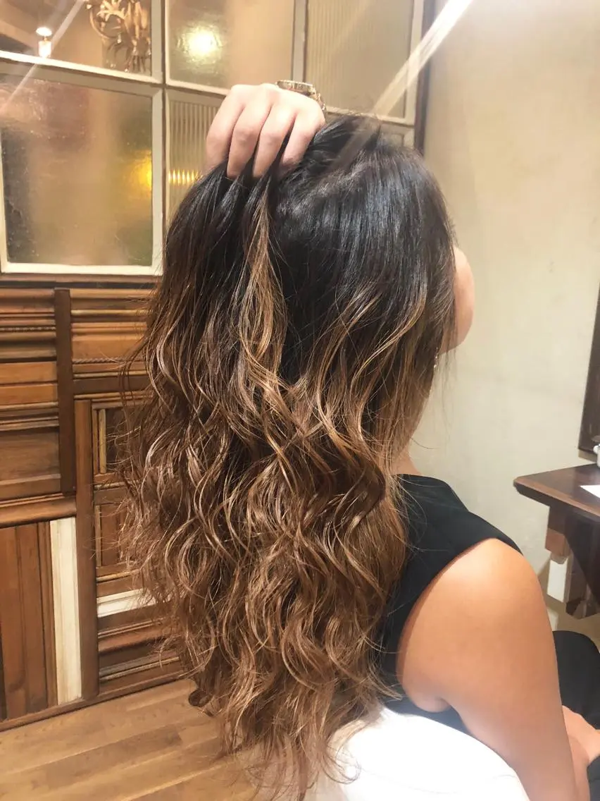 セミロング カラー パーマ ヘアアレンジ キッズ グラデーションカラー 外国人風カラー stylist 🌸 kana.のヘアスタイル