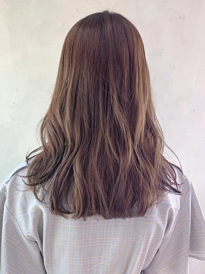 セミロング カラー パーマ ヘアアレンジ ITbyALBUM 中野店のヘアスタイル