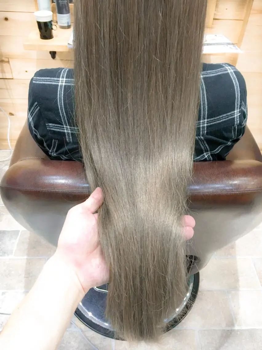 セミロング 中田 敏明のヘアスタイル