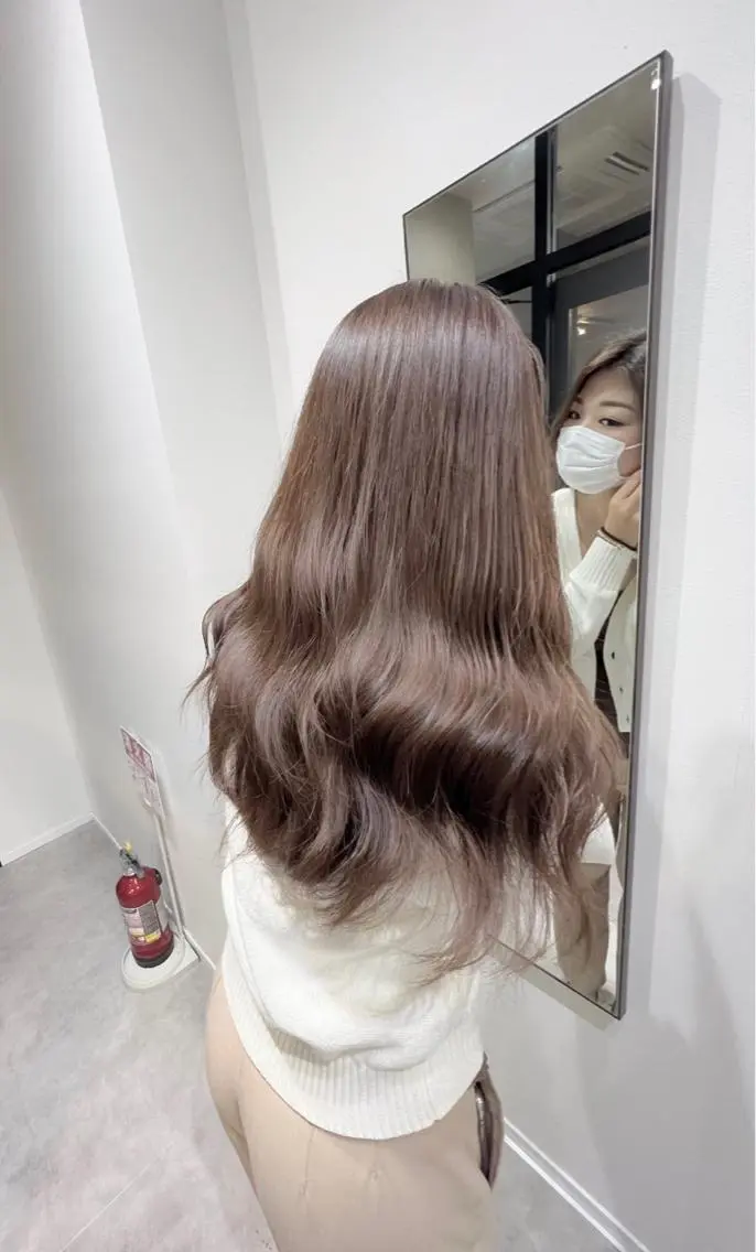 ロング カラー ヘアアレンジ 顔まわり職人🇰🇷 韓国ヘア/KAITOのヘアスタイル