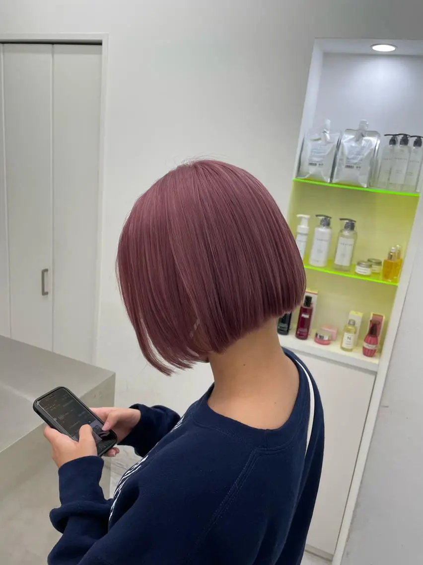 ミディアム ヘアアレンジ カット 縮毛矯正 トリートメント 縮毛矯正/髪質改善/ ブリーチ毛/木元渓太のヘアスタイル