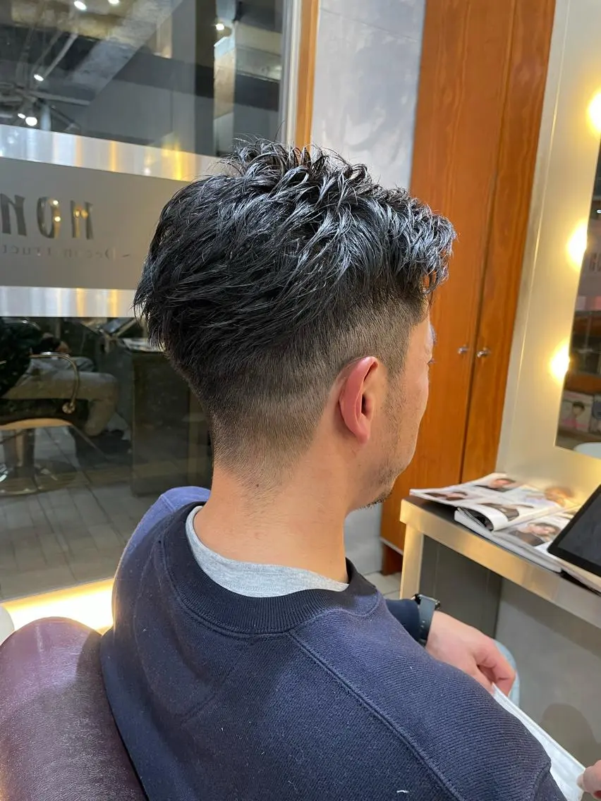 メンズ カット 岡田 駿也のヘアスタイル