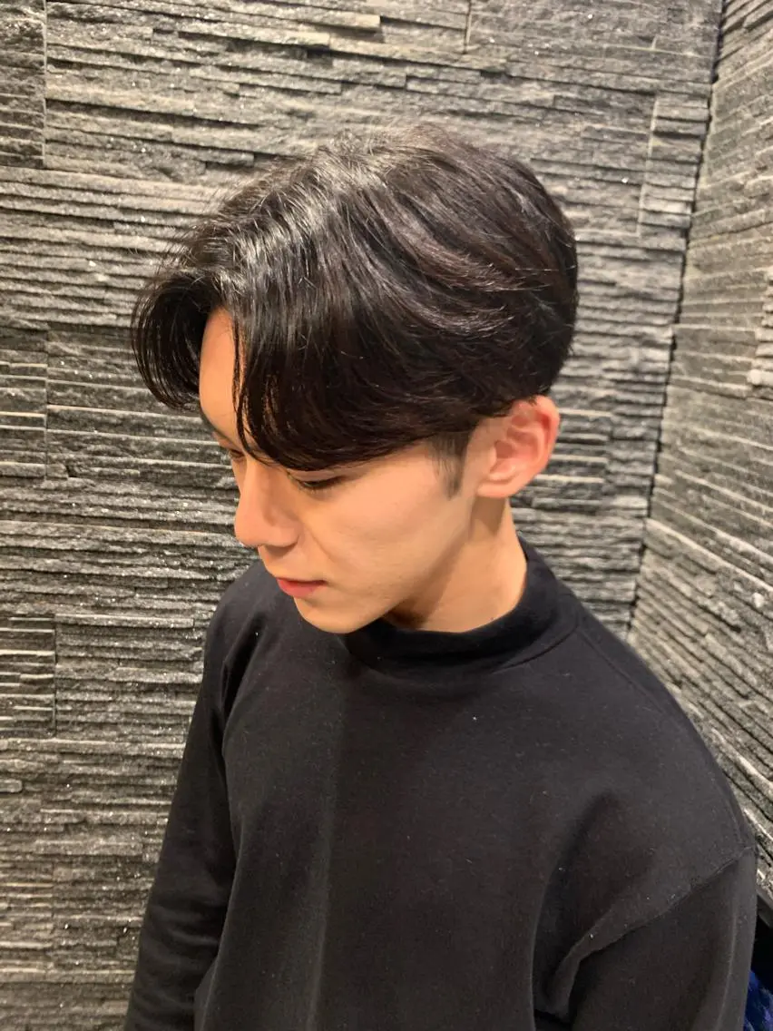ミディアム 杉本 和大のヘアスタイル