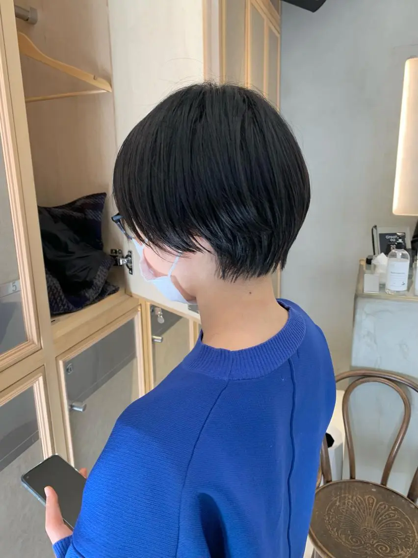 ショート 丸みショート ショートヘア チバ タクミのヘアスタイル