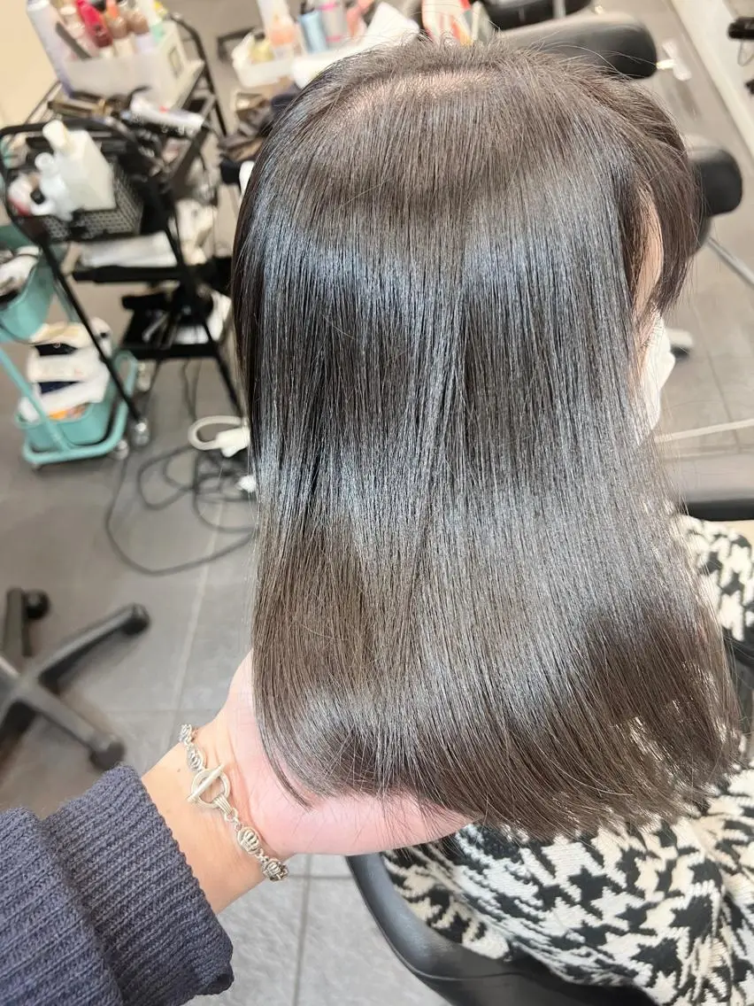 カラー グレージュ カット ヘアカラー トリートメント ヘッドスパ グレージュ/髪質改善 Yamato.hのヘアスタイル