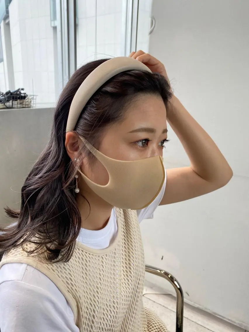 ミディアム カラー MORIO|再現性× 癖毛レイヤーパーマのヘアスタイル