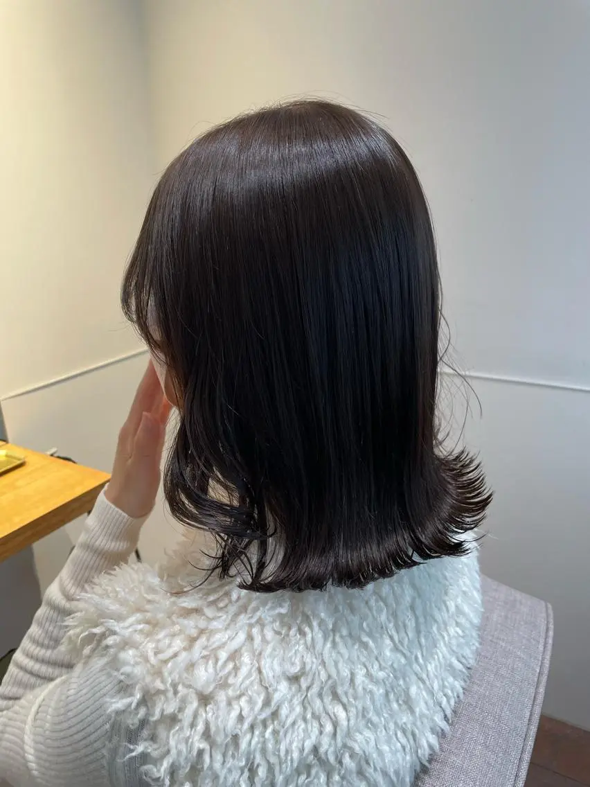 ミディアム カラー miu. ボブ/半個室サロンのヘアスタイル