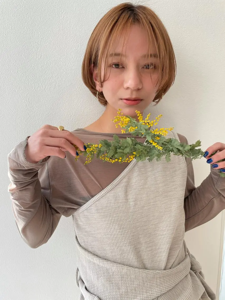 ショート カラー イルミナカラー カット ヘアカラー 店長福島成美/髪質 改善縮毛矯正/カラーのヘアスタイル