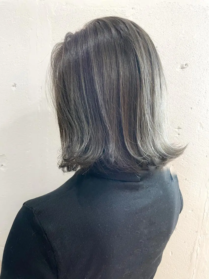ミディアム カット ヘアカラー 南都 良太のヘアスタイル