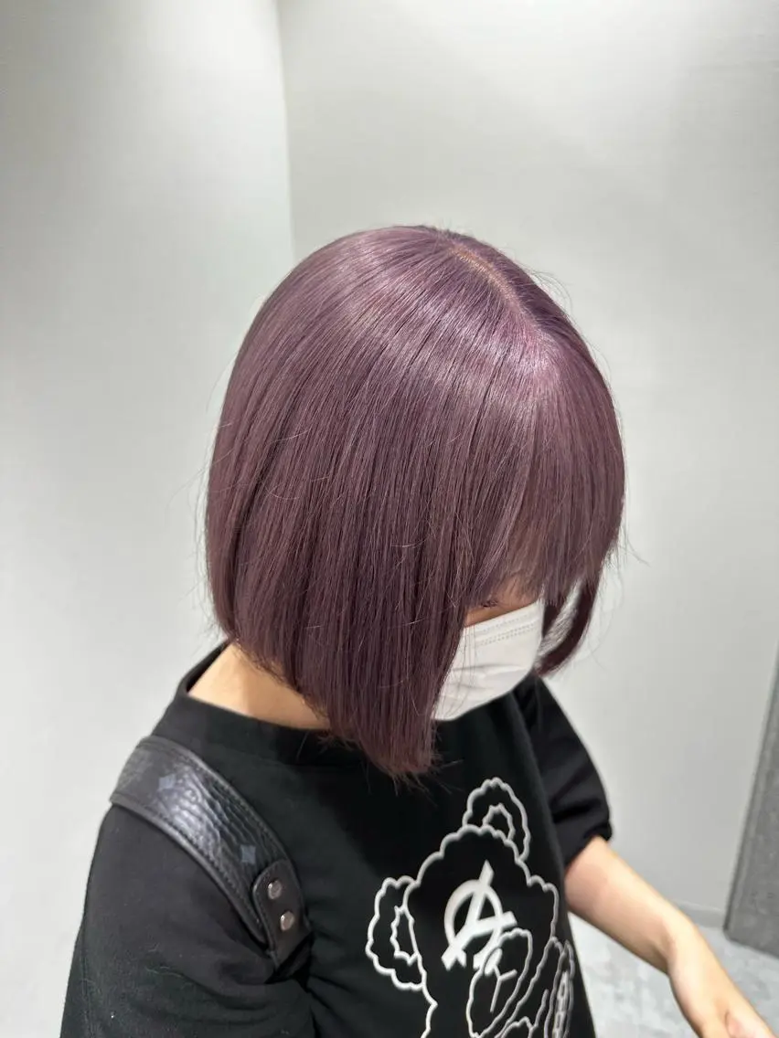 ミディアム カラー ヘアカラー トリートメント ヘッドスパ ヘアセット ♡上品韓国髪♡ブラ ウン/SAYATOのヘアスタイル