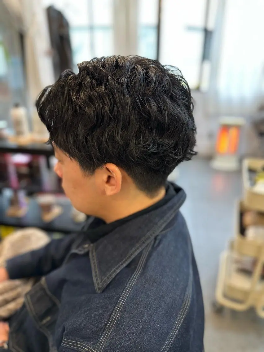 パーマ メンズ メンズパーマ カット パーマ 元住吉プランツヘアー ☘️まるやま☘️のヘアスタイル
