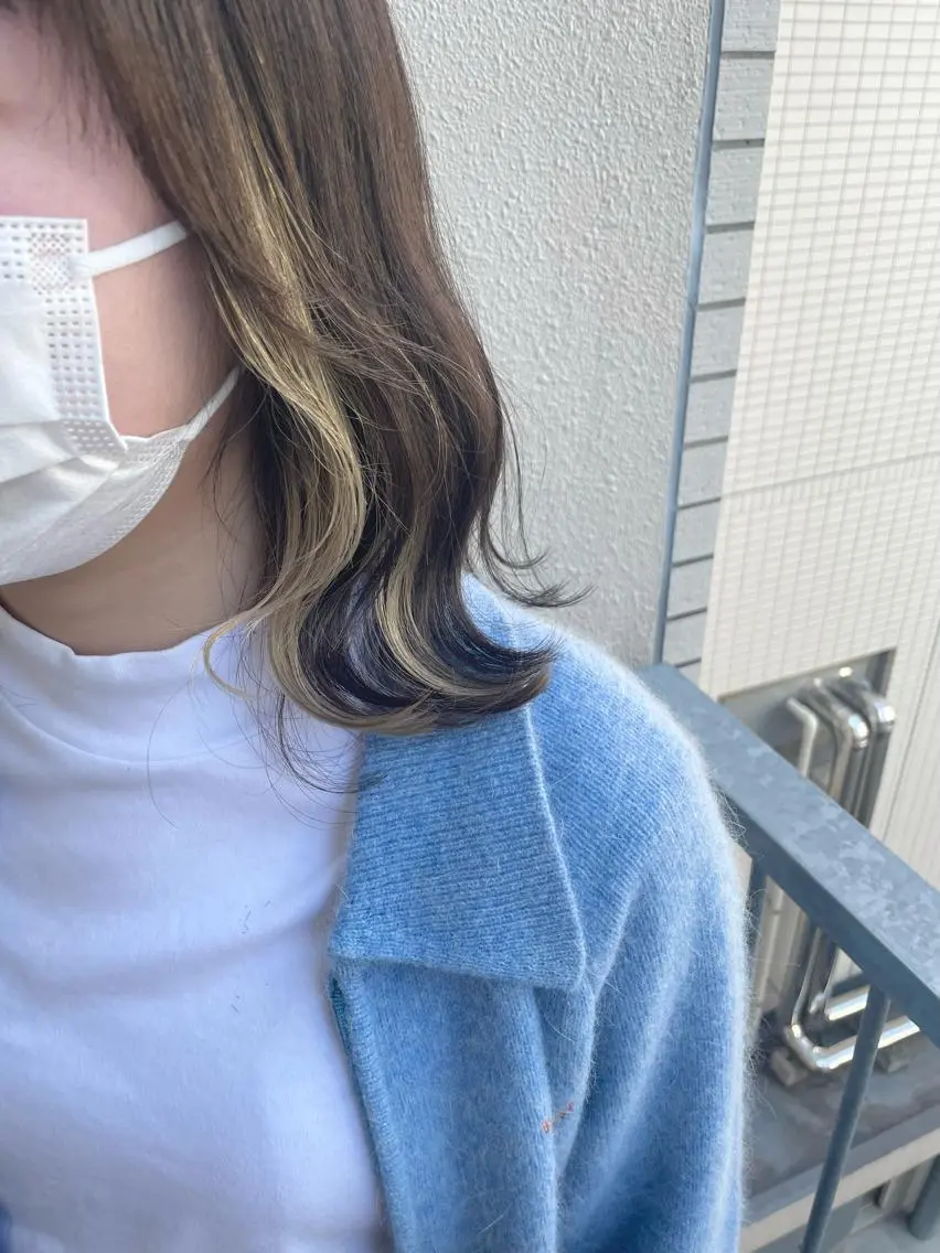 ミディアム カラー ヘアカラー まつげ兼任しもさこ 🌟レイヤー得意のヘアスタイル