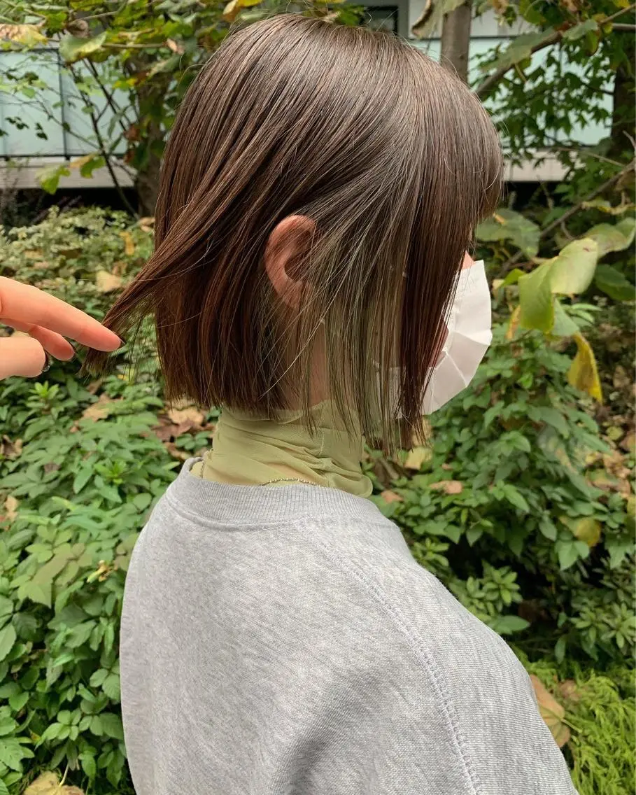 ショート カラー ハイライトカラー ハイライト ヘアカラー トリートメント アンニュイヘア🪽 ayumiのヘアスタイル