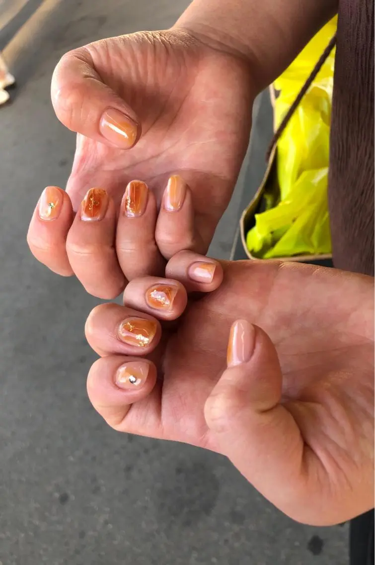 ネイル アートネイル ニュアンスネイル Asayama Ayamiのネイルデザイン