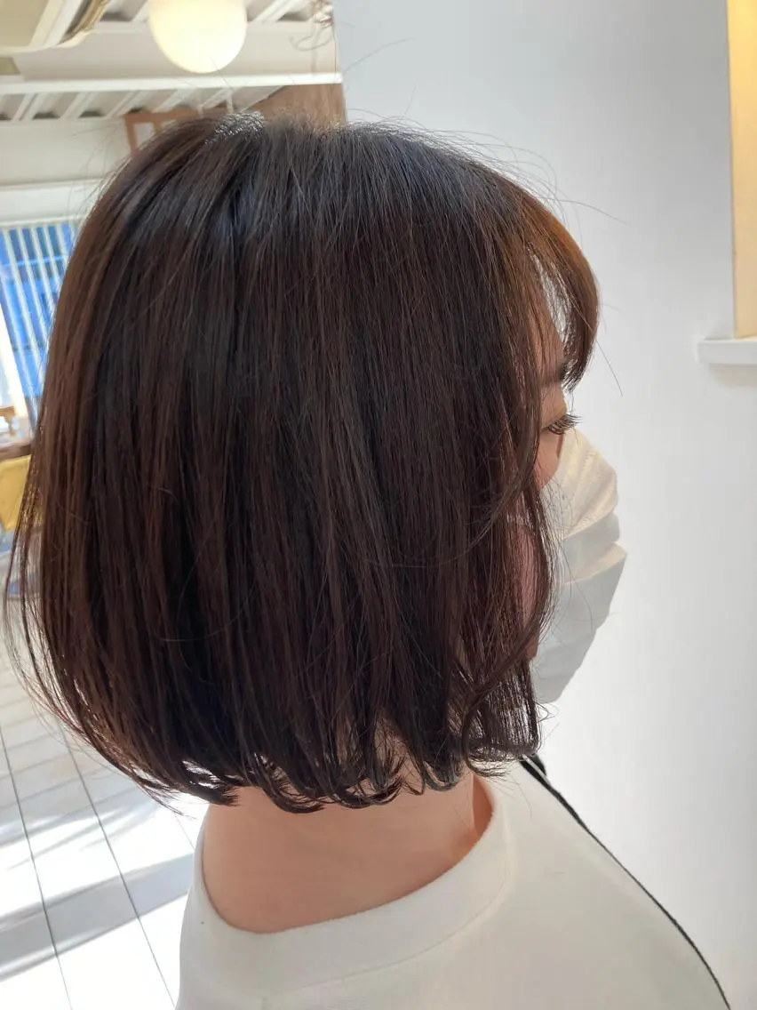 ショート ボブ 顔周りカット 新井翼/銀座 メンズパーマ/のヘアスタイル