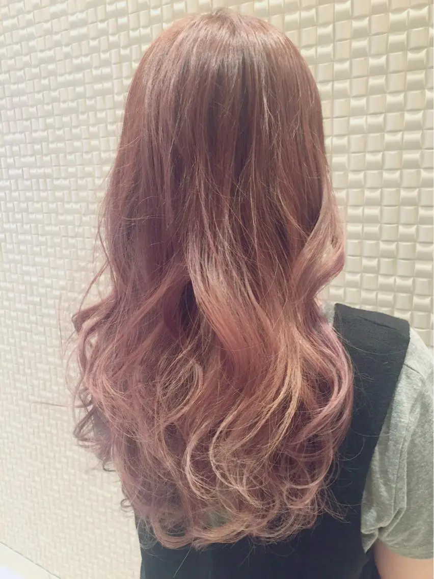 セミロング カラー ヘアアレンジ マツエク・マツパ ピンクカラー カラーマツエク ヘアカラー トリートメント ヘアセット ✨ハイクオリティ✨ 山本香也のヘアスタイル