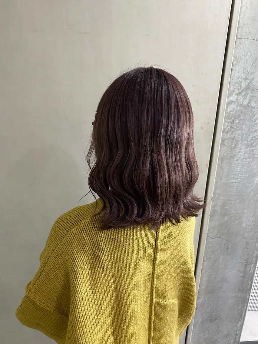 ショート カラー ブラウンカラー ピンクカラー 清村 和音のヘアスタイル