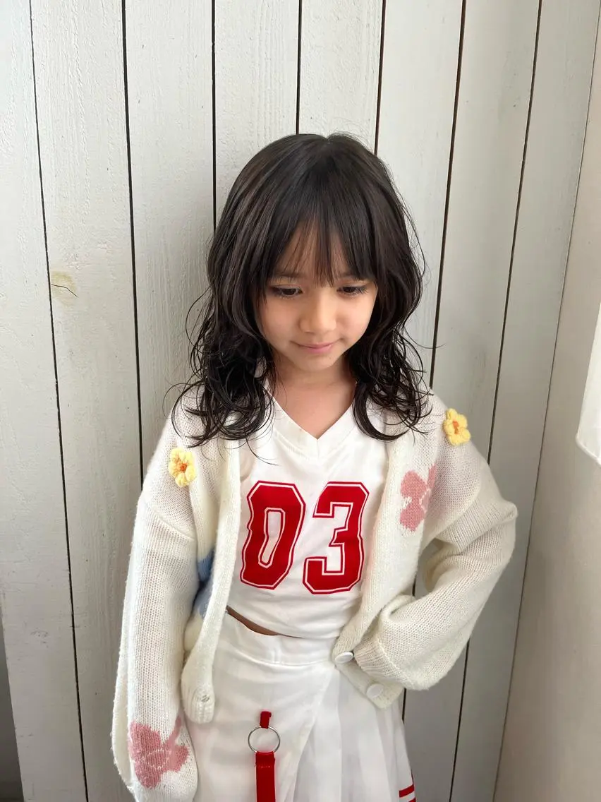 ミディアム 学生 カット 阪神西宮★JUNO 川﨑温子のヘアスタイル