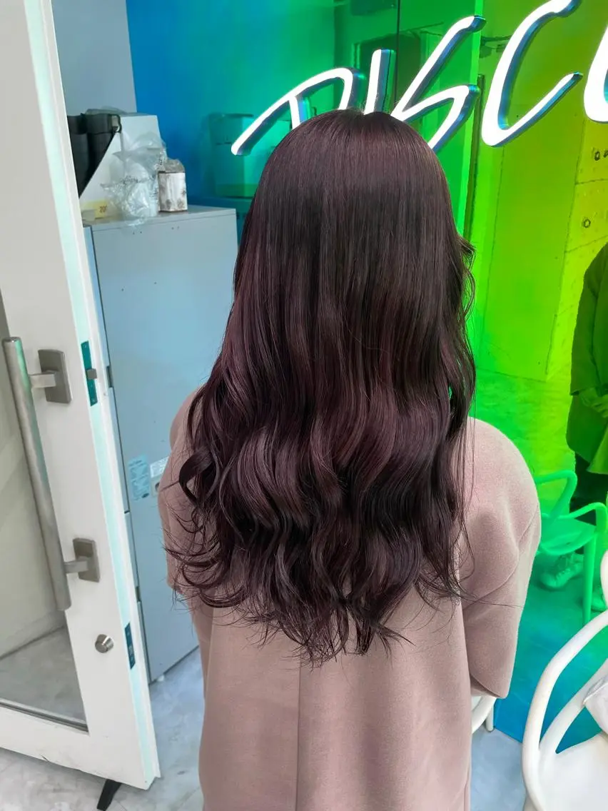 ロング カラー 大人っぽ♡上品な暖色 ♡ブリーチなし♡のヘアスタイル
