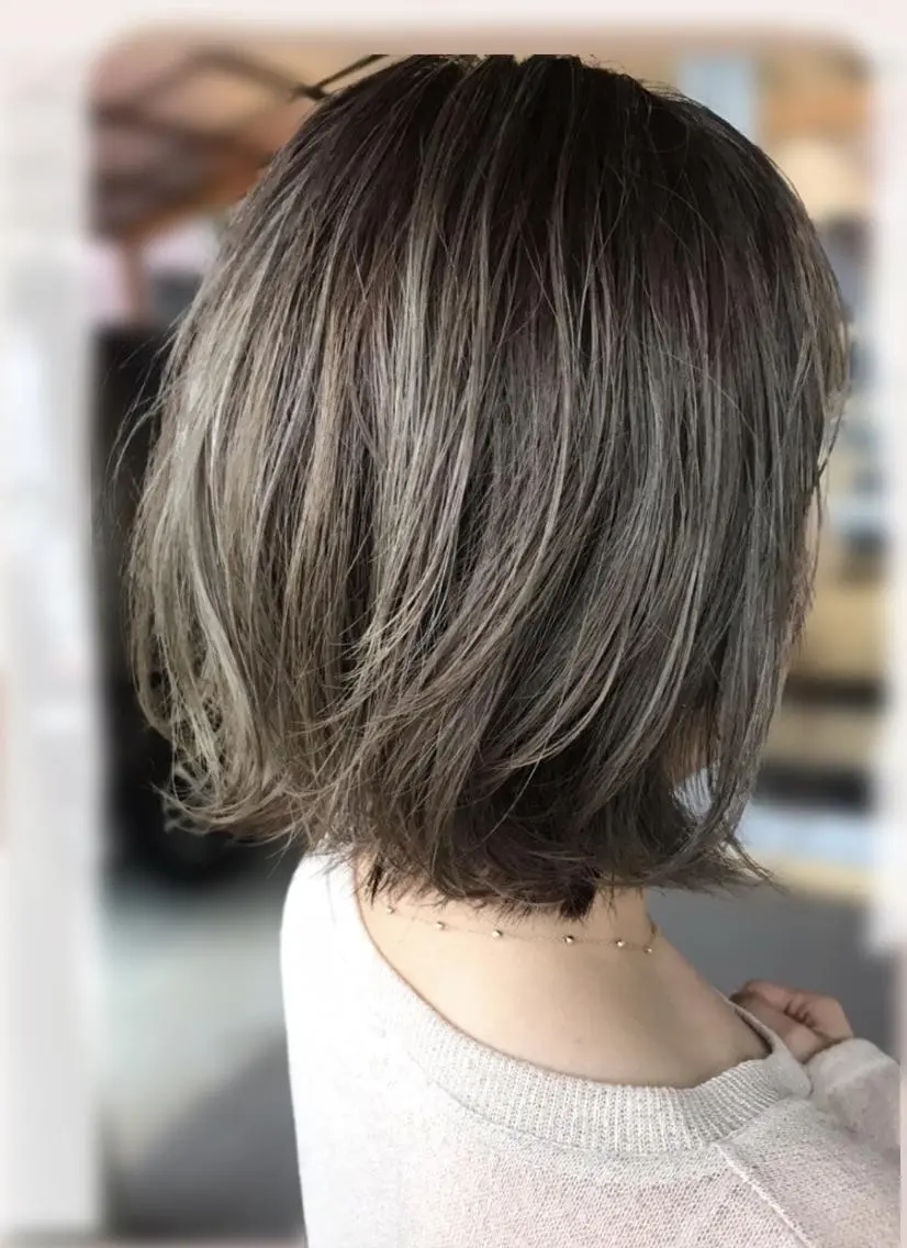 ショート カラー ベージュカラー グレージュ hair works raptureのヘアスタイル