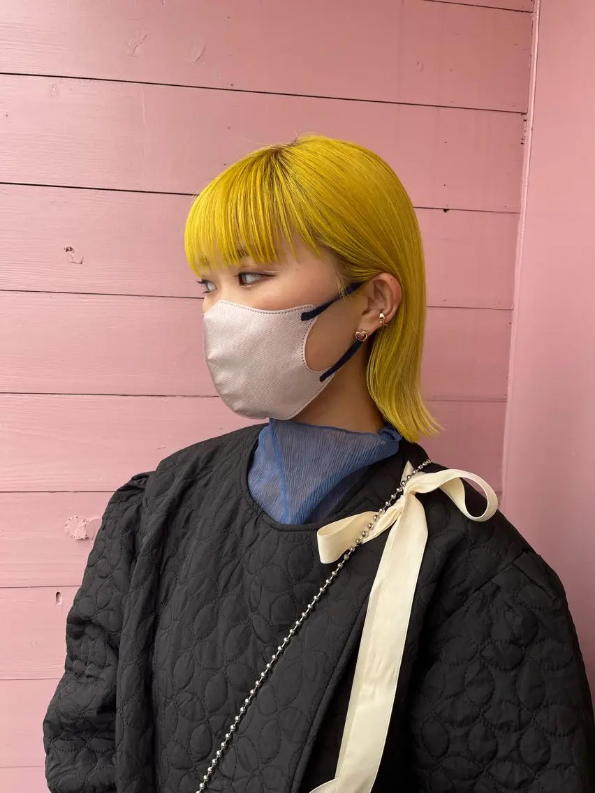 ミディアム カラー アイブロウ バレイヤージュ ブリーチ ケアブリーチ 透明感カラー デザインカラー 🔆韓国 norika🔆のヘアスタイル