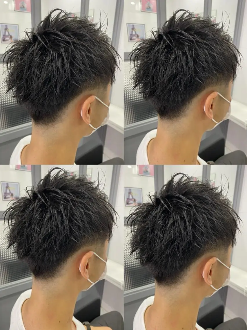 ショート カラー パーマ ヘアアレンジ メンズ カット 🔥メンズパーマ 特化 渡辺一翔のヘアスタイル