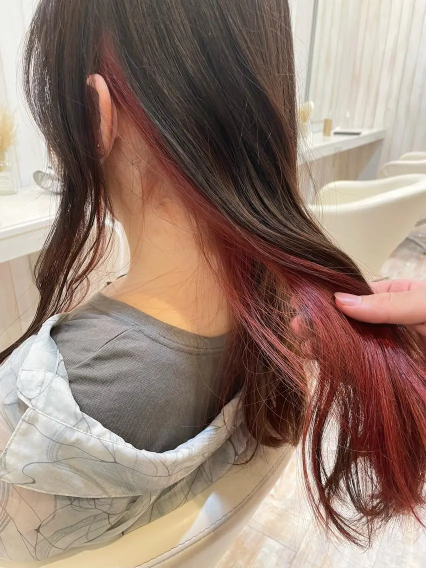 ロング カラー ブリーチ ピンクカラー ヘアカラー ☘️当日OK☘️ 鍋島直大のヘアスタイル