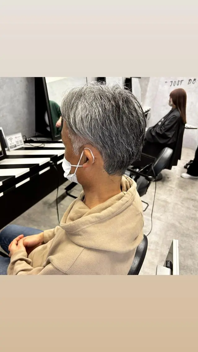 メンズ 縮毛矯正・髪質改善 特化 出納 直起のヘアスタイル