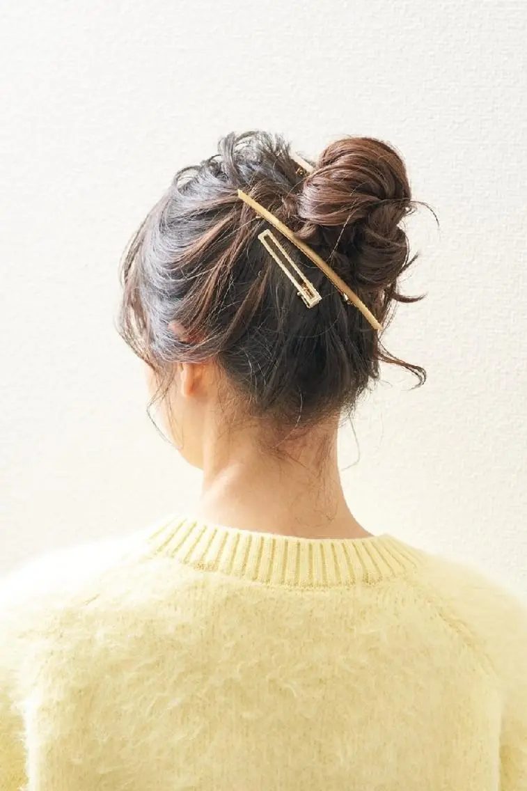 ミディアム お団子ヘア Keeps 六本木1のヘアスタイル