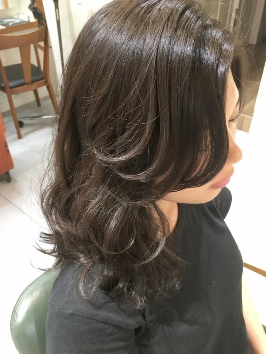 ミディアム カラー アッシュ fukuyasu rikaのネイルデザイン