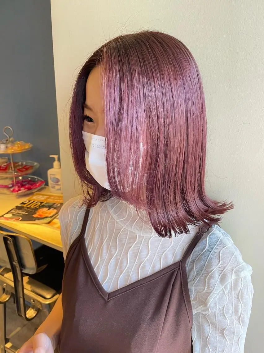 カラー ヘアカラー トリートメント 🫧透明感カラー🫧 Anjuのヘアスタイル