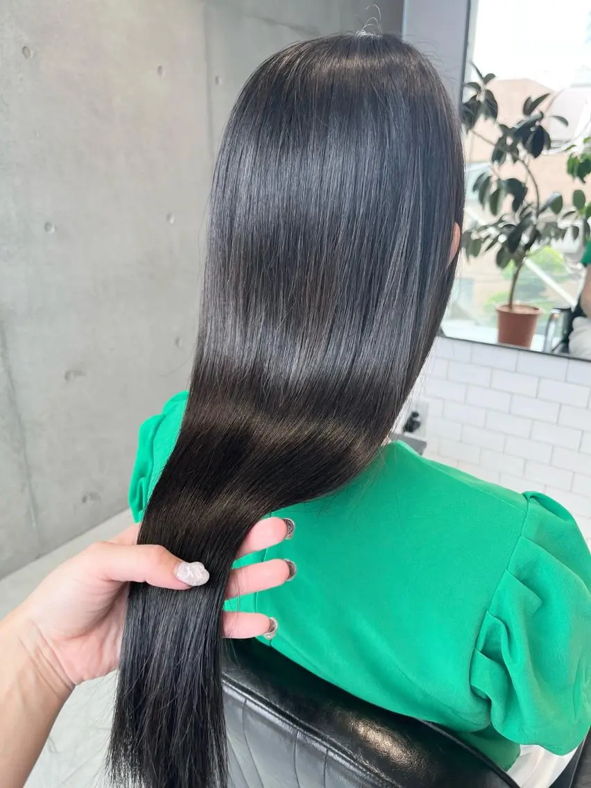 ロング カラー ヘアカラー トリートメント 透明感カラー✂︎ /縮毛矯正/YUKAのヘアスタイル