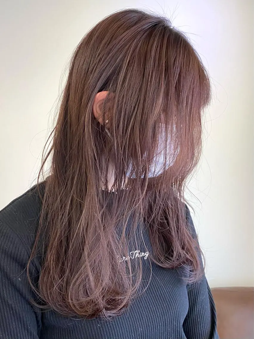 ロング カラー 馬場 涼平のヘアスタイル