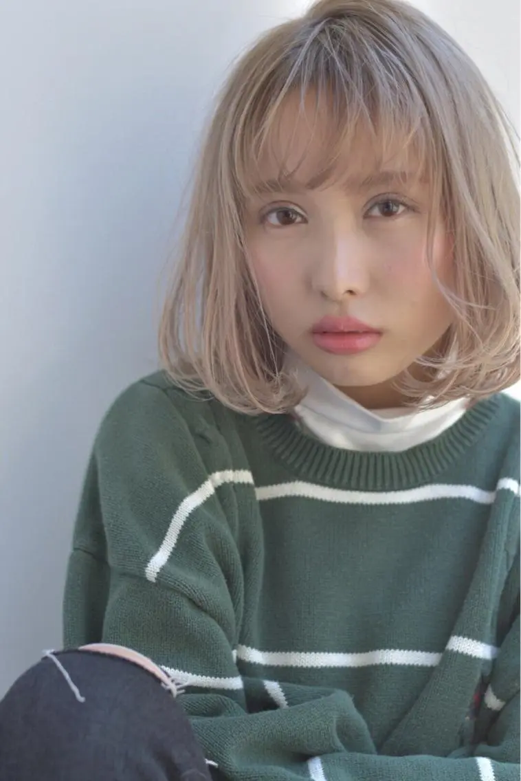 ショート カラー 磯部 巧 bob/ショートのヘアスタイル