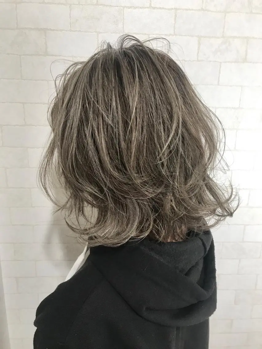 ミディアム カラー 神野 雅樹のヘアスタイル