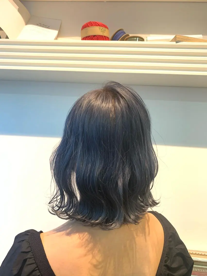 ミディアム アッシュ ヘアカラー トリートメント ヘッドスパ ヘアセット 大宮/山口 竣也のヘアスタイル