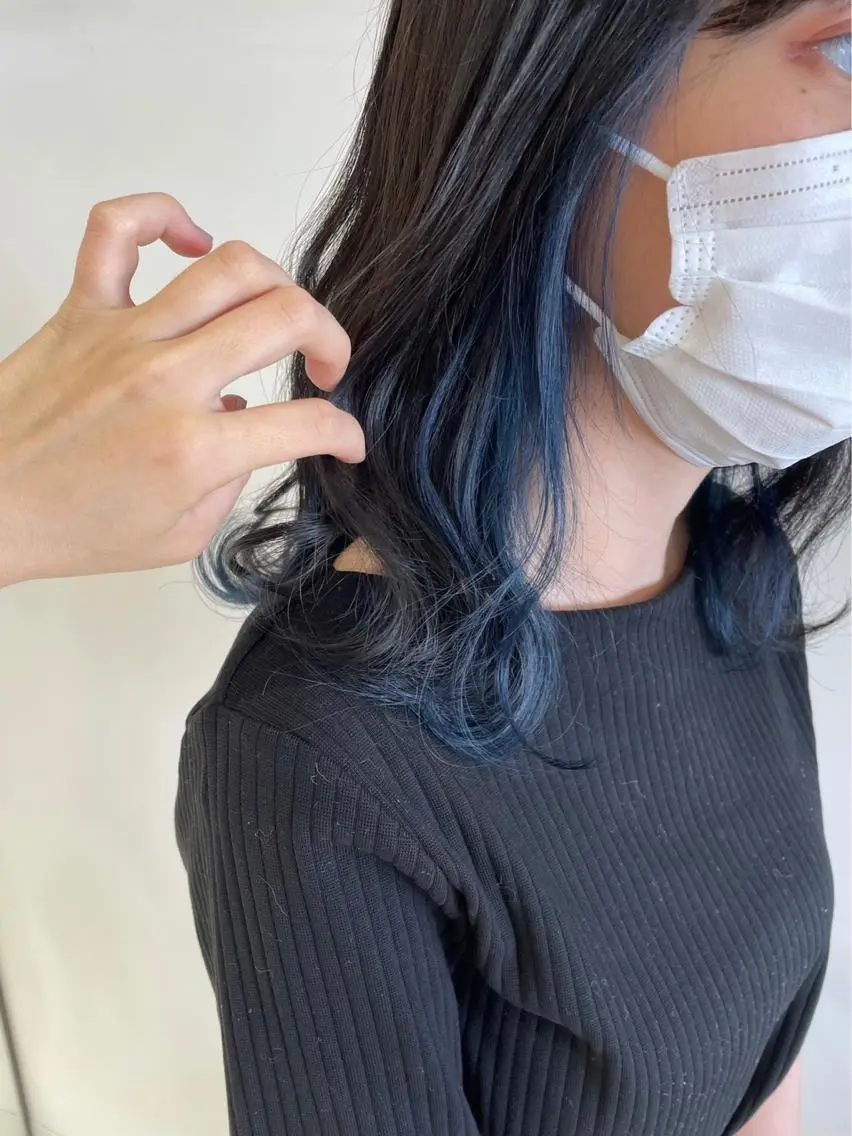 セミロング カラー カット ヘアカラー ヤマモト マイのヘアスタイル