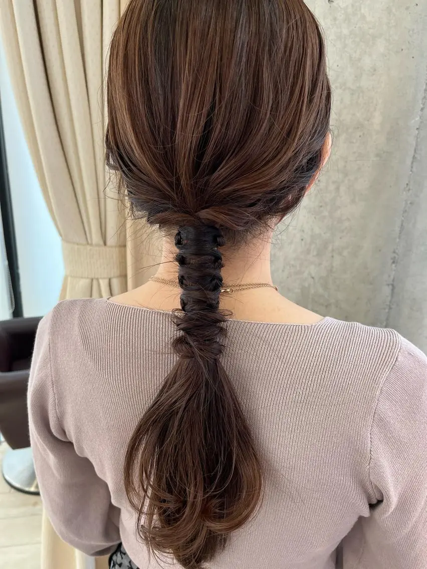 ロング ヘアアレンジ ヘアセット サソウ ユリエ🥥のヘアスタイル