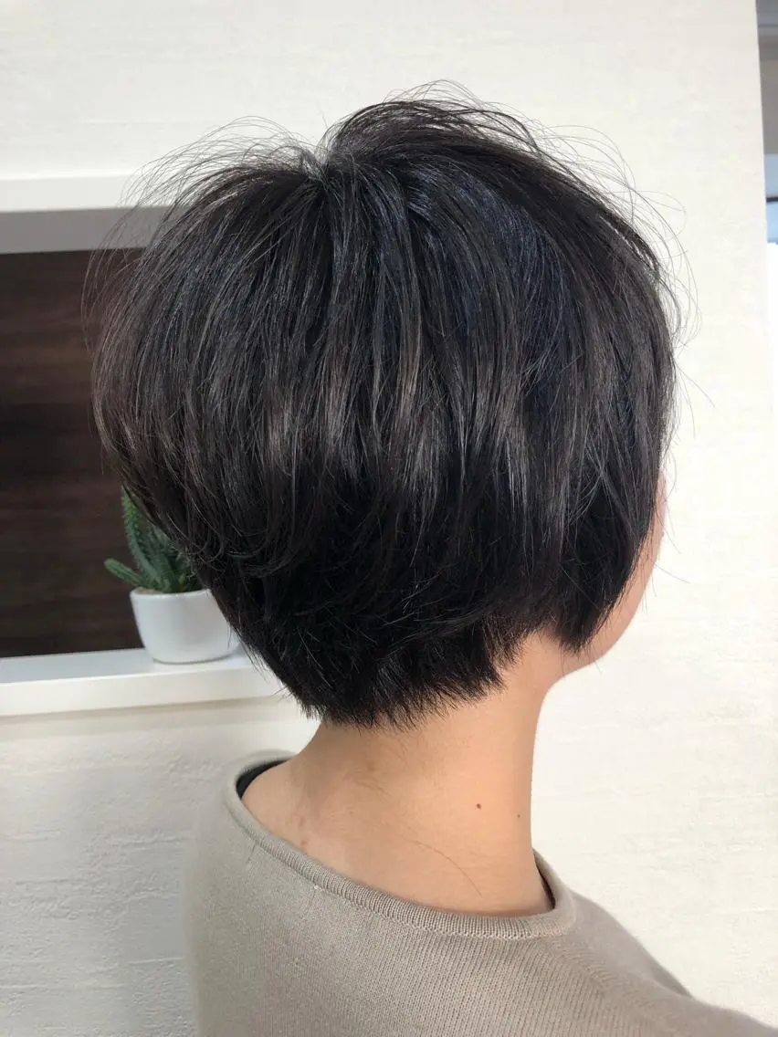 ショート ショートヘア カット ヘアカラー トリートメント ヘッドスパ 縮毛矯正の達人 ☆ 松本のヘアスタイル