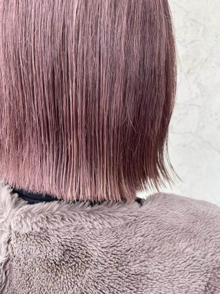ミディアム カット ヘアカラー トリートメント しもかわ かほのヘアスタイル