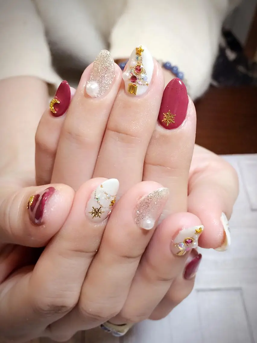 ネイル 冬ネイル クリスマス jdn kayokoのネイルデザイン